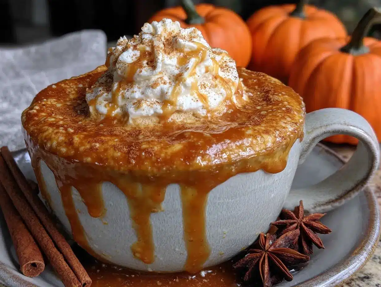 Einfacher Pumpkin Spice Latte mit echtem Kürbispüree preparation steps