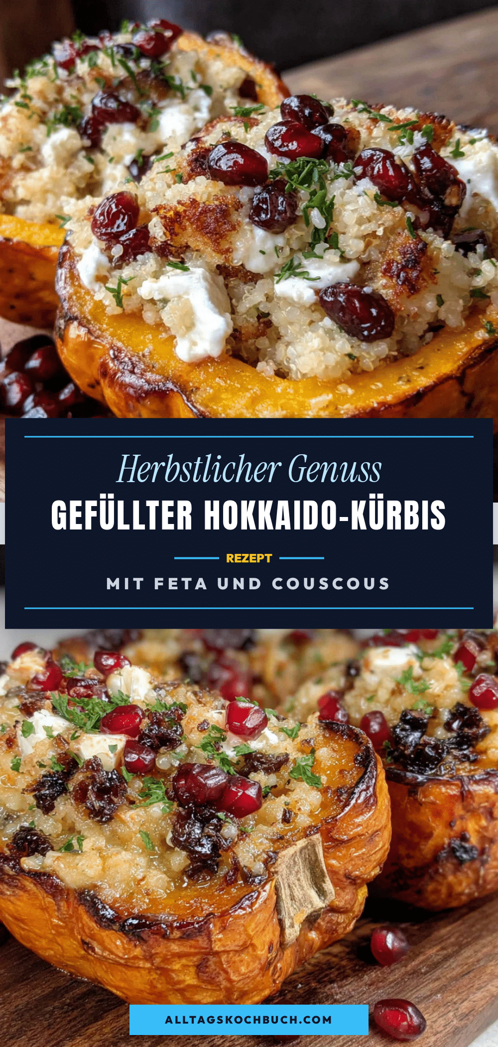 gefüllter Hokkaido-Kürbis mit Feta recipe