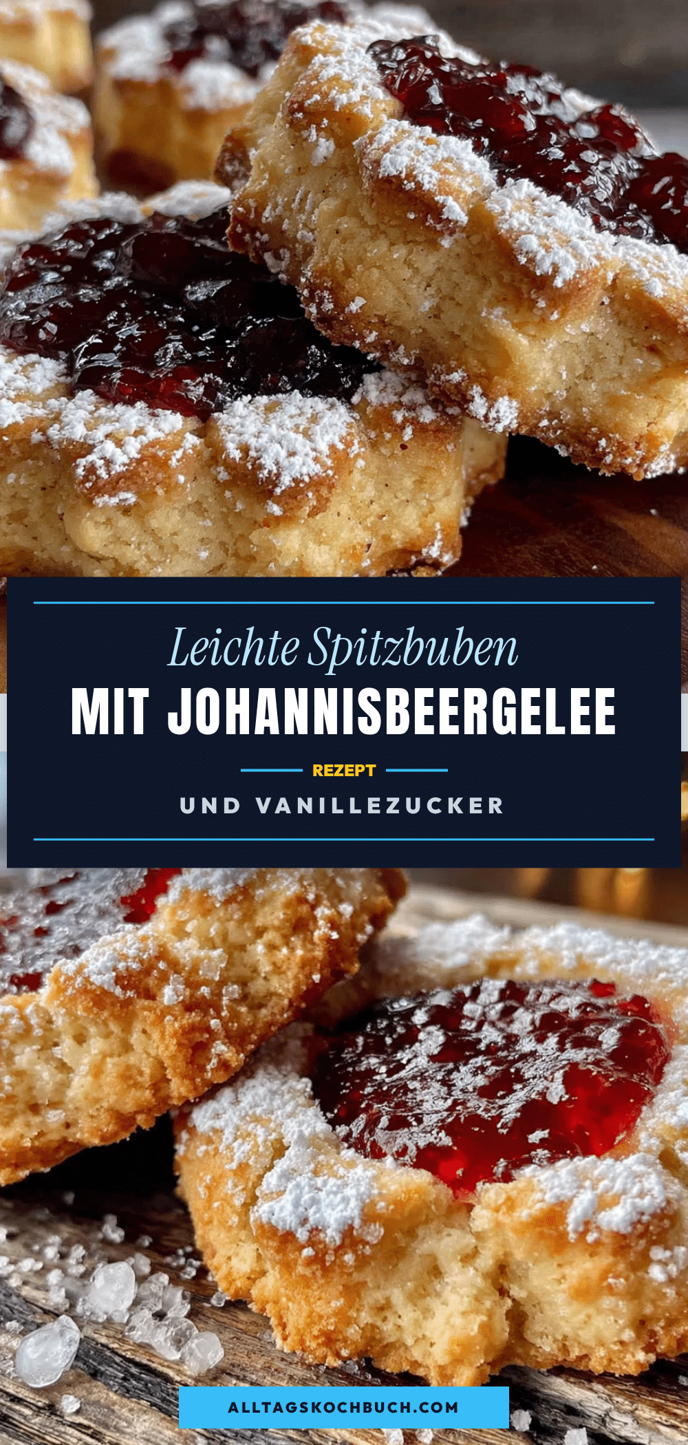Leichte Spitzbuben mit Johannisbeergelee recipe