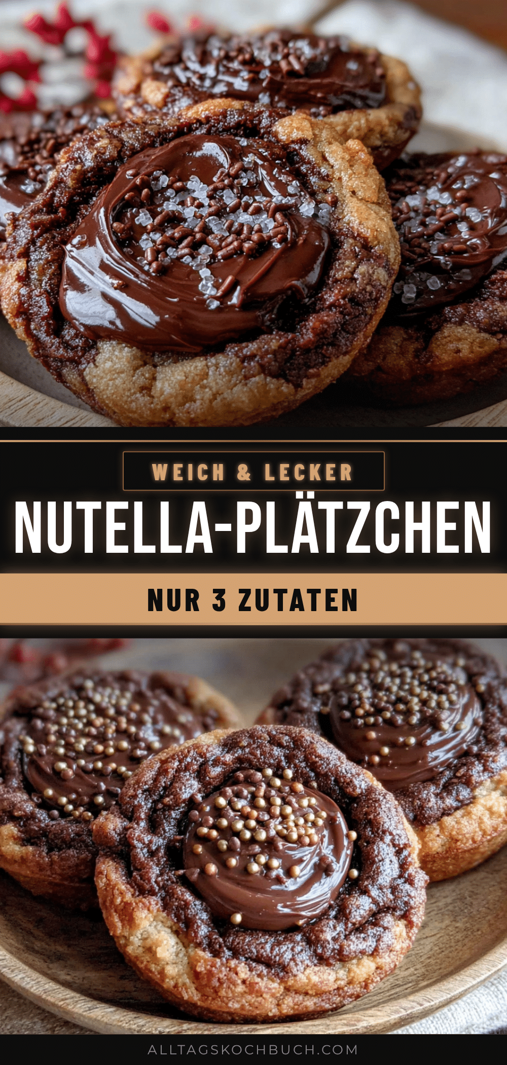 Weiche Nutella-Plätzchen recipe